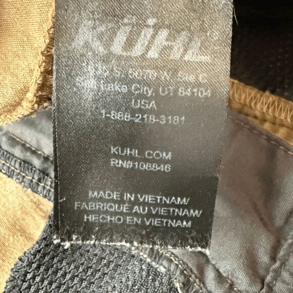 Kuhl‎ Men's Vintage Patina Dye 10” Inseam Cargo Hiking Shorts Khaki Size 38 - Picture 5 of 14